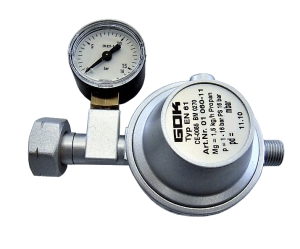 Druckregler 50 mbar mit Manometer